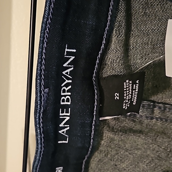 Lane Bryant NWT Low Rise super stretch Capri Dark Blue Jeans Size 22 - Picture 8 of 10